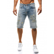 Pánske krátke jeansy OT37 modré - veľkosť 34