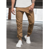 Pánske chino nohavice - joggery O/399 camel