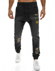 Pánske jeansy OT6 - čierne M