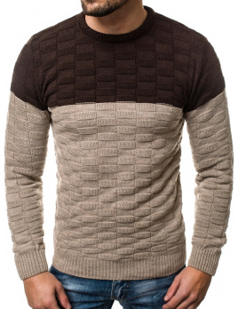 Pánsky sveter ER06 béžový XL